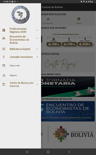 Banco Central de Bolivia Screen 3