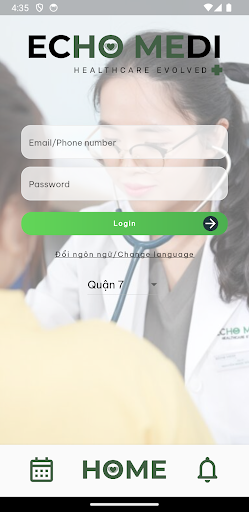 Android application ECHO MEDI VirtualCare Platform screenshort