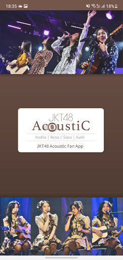 Android application JKT48 Acoustic Fan App screenshort