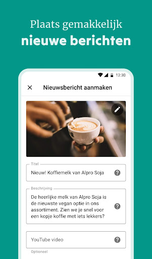 Android application Sales Assistant winkelgebieden screenshort