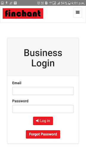 Android application Finchant Business screenshort