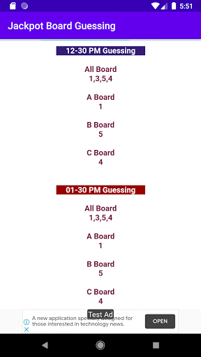 Jackpot Board Guessing Screen 3