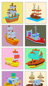 Aquatic Vehicles 3D No. Color