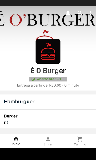 Android application É O Burger screenshort