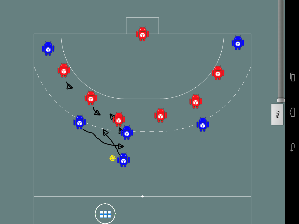 Android application Tactic Board Handball screenshort