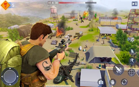 FPS Commando Gun Games مهمة