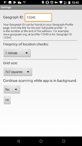 Geograph Alerts Screen 2