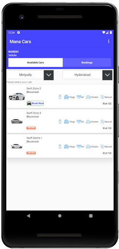 ManaCars - cab , self driving Screen 3