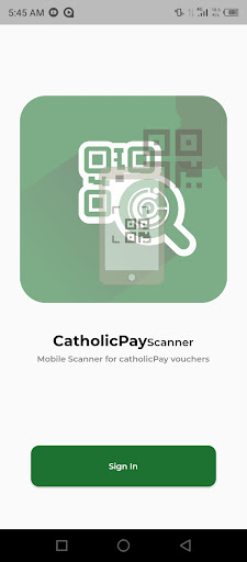 Android application CatholicPay Scanner screenshort