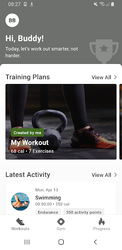 Android application fitZone GmbH screenshort