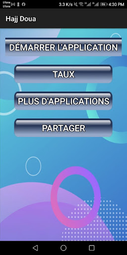 Android application Hajj Dua français screenshort
