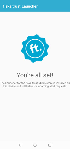 Android application fiskaltrust Middleware (gRPC) screenshort