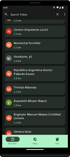 My Fallas Guide Screen 2
