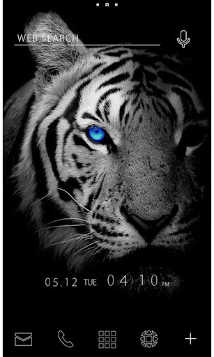 Android application Theme -Blue Eye of the Tiger- screenshort