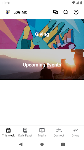 Android application LOGIM Center screenshort