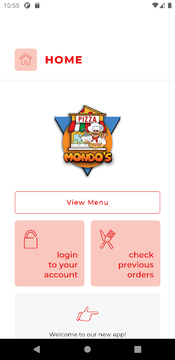 Android application Mondos Pizza TS28 screenshort