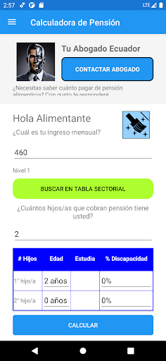 Pensiones Alimenticias Ecuador Screen 2