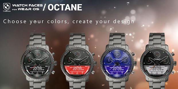 Octane Watch Face & Clock Widget Varies with device APK screenshots 2