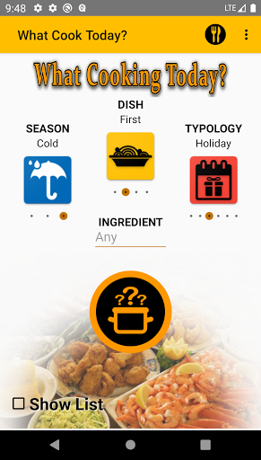Android application What Cooking Today? Recipes screenshort