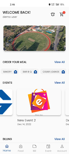 Android application Karachi Gymkhana screenshort