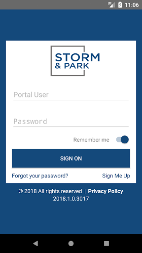 Android application Storm & Park screenshort