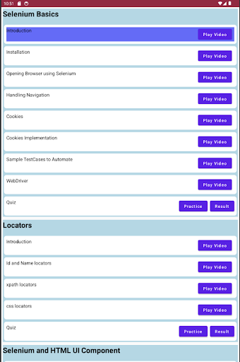 Selenium Learning Course Screen 3