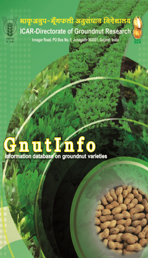Android application Groundnut varieties of India screenshort