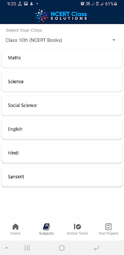 NCERT Class 10 Solutions Screen 2