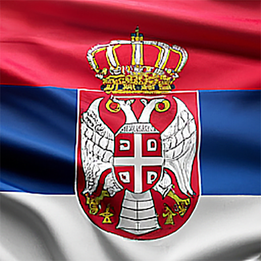 Serbia Flag & National Anthem logo