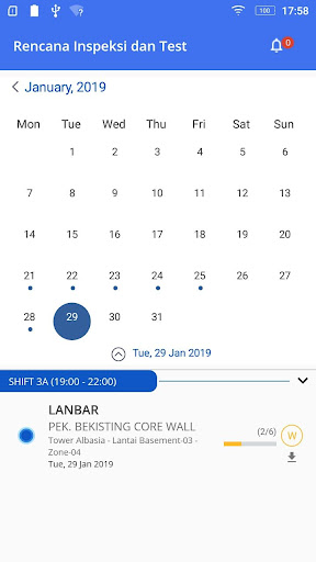 Android application TOTAL Quality Supervision screenshort