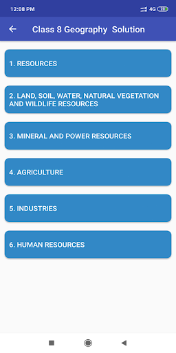 8 Geography NCERT Solutions Screen 2