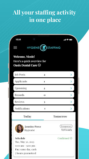 Hygiene Staffing - Find Staff Screen 2