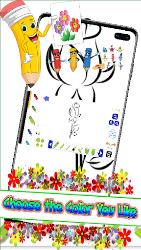 Coloring Flowers  Warnai