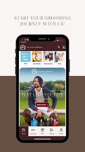 Android application The Man Company screenshort