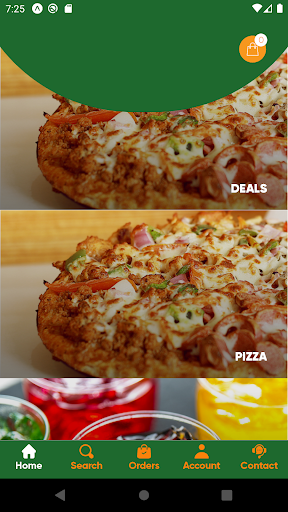 Android application Pizza Jungle screenshort