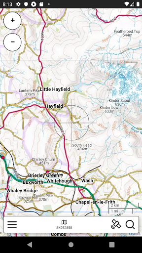 Peak District Outdoor Map Screen 2