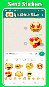 Big Emoji Sticker for WhatsApp