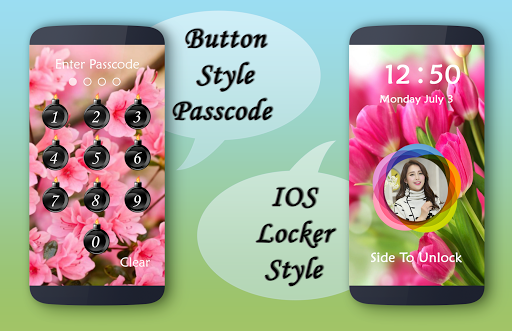 Pink Flower Lock Screen