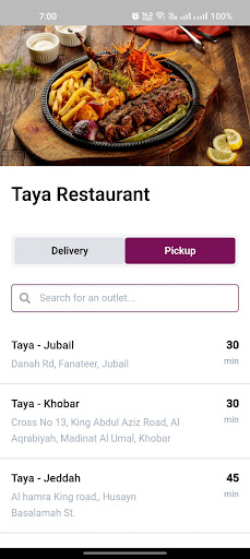 Taya Restaurant KSA Screen 2