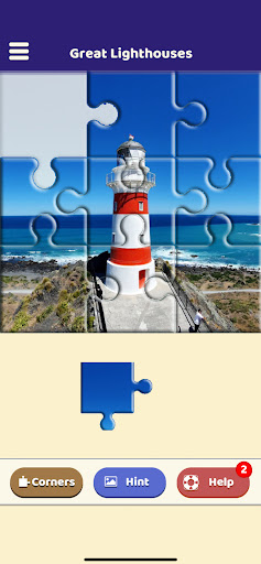 Android application Great Lighthouses Puzzle screenshort