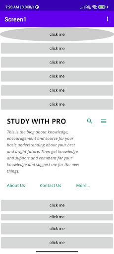 Android application blogfind screenshort