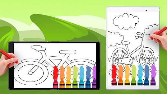 Bike Colouring Book Game