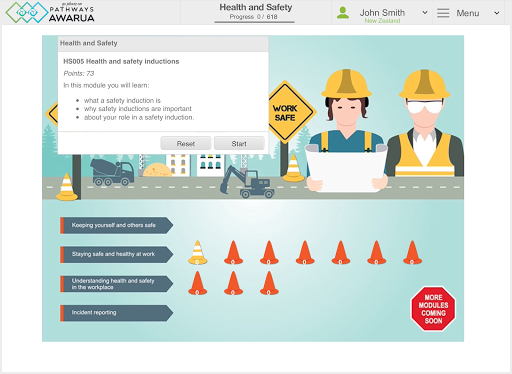 Health&Safety: Pathways Awarua Screen 2