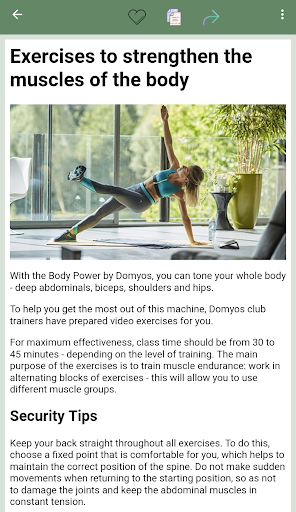 Android application Fitness workout at home screenshort