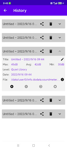 Sound Meter Pro Screen 3