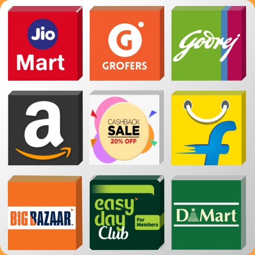 Grocery Shopping App Grofers B Logo