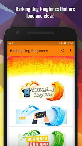 Android application Barking Dog Ringtones screenshort