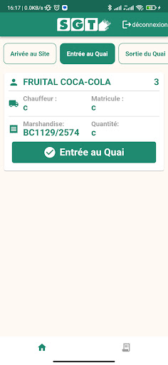 Android application E/S Camions screenshort