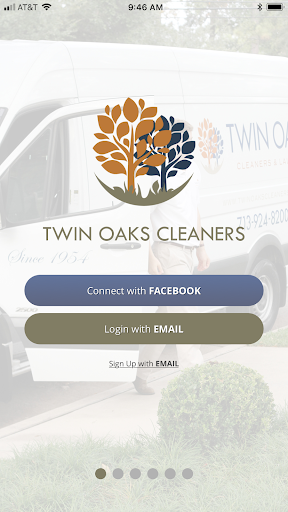 Android application Twin Oaks Cleaners screenshort
