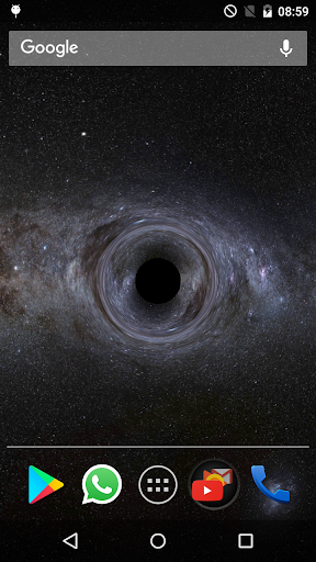 Blackhole live wallpaper 3D Screen 2